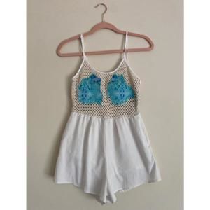 Vintage Sabo skirt women’s 8 crochet romper